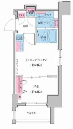 クレヴィアリグゼ雪が谷大塚の物件間取画像